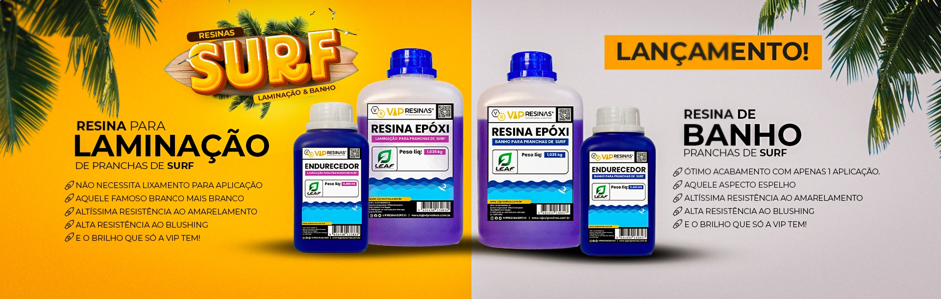 Resinas - Pranchas de surf