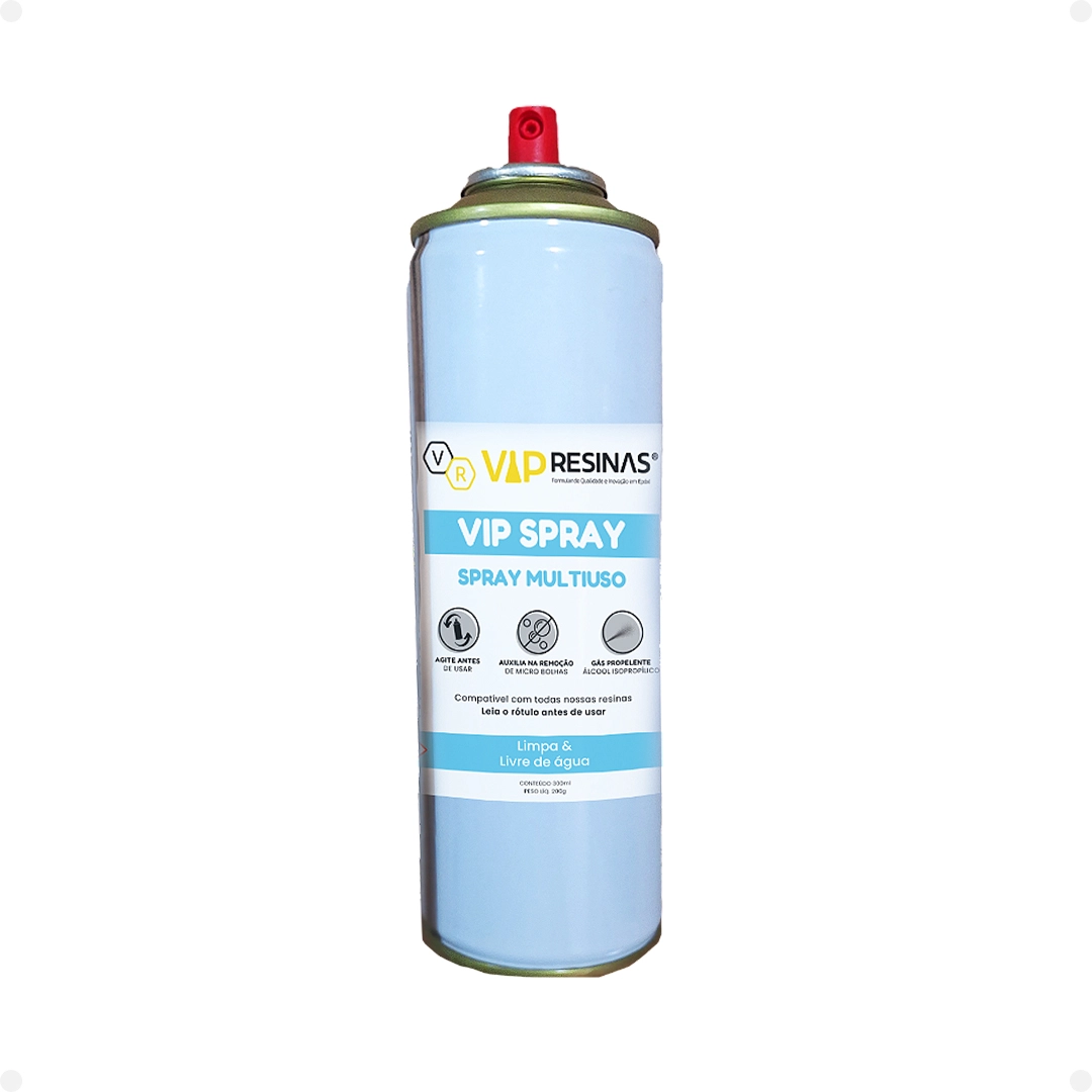 Spray Multiuso A Base De Álcool P/ Resina 200g Vip Resinas Spray Multiuso A Base De Álcool P/ Resina 200g Vip Resinas