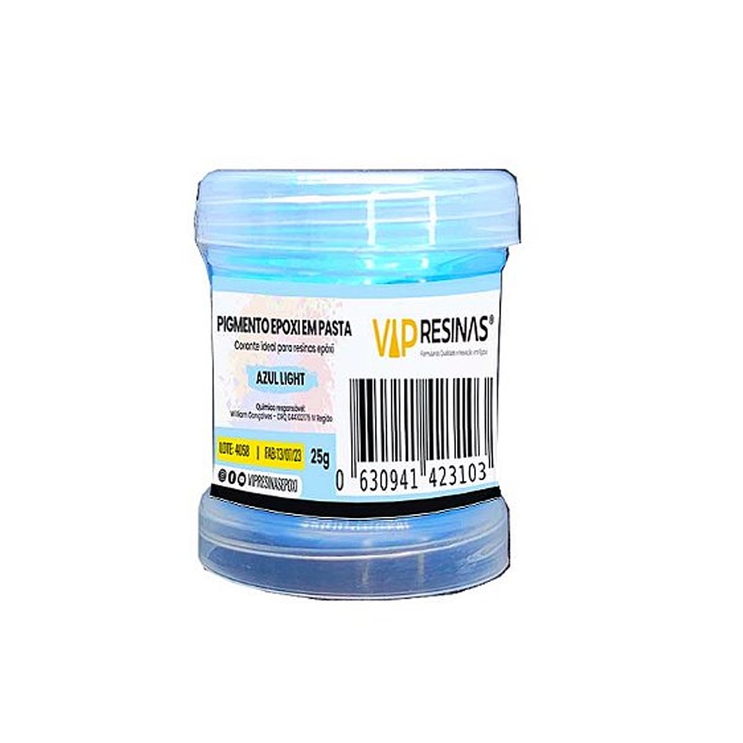 Pigmento Epóxi P/Resina Em Pasta 25g Cores Light Vip resinas