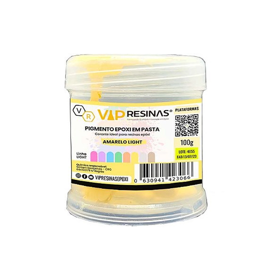 Pigmento Epóxi P/Resina Em Pasta 100g Cores Light Vipresinas Pigmento Epóxi P/Resina Em Pasta 100g Cores Light Vipresinas