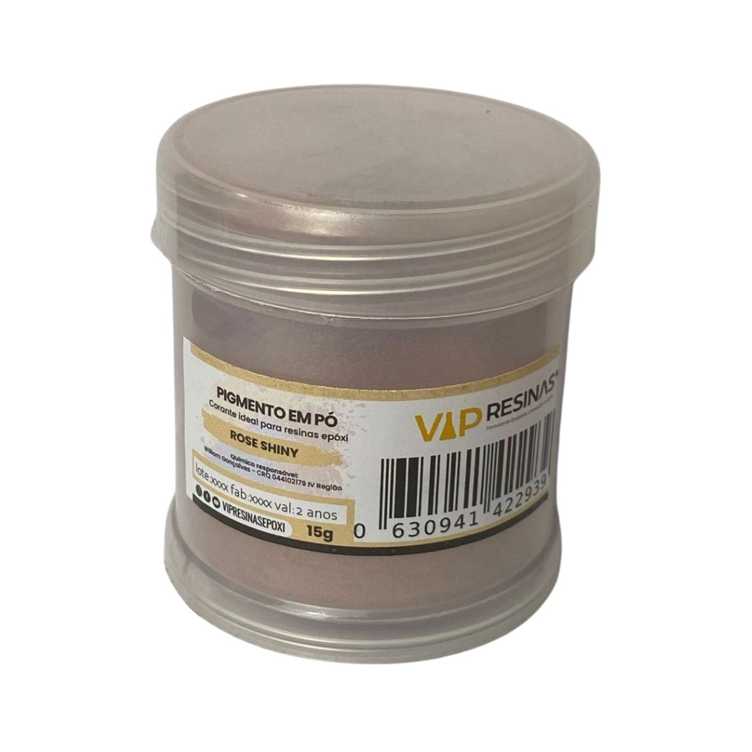 Pigmento Epóxi P/Resina Em Pó 15g Cores Shiny Vip Resinas