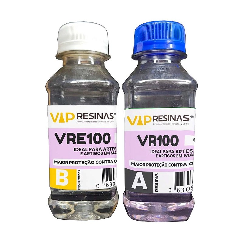 Vidro Líquido Epóxi Proteção UV VR100 P/Resinas VipResinas