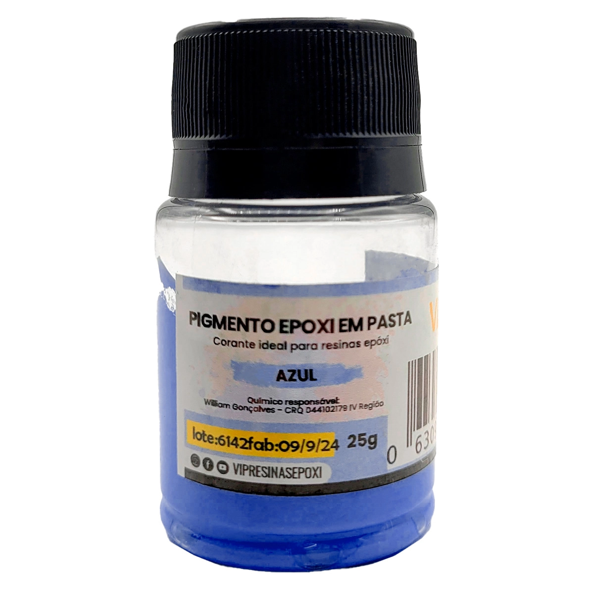 Kit 5 Cores Pigmentos Epóxi Essenciais Em Pasta P/Resinas