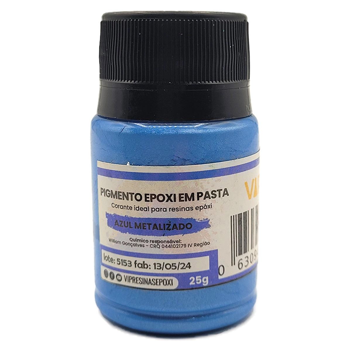 Kit 8 Pigmento Epóxi Pasta Metalizadas Coloridas Resina 25g Kit 8 Pigmento Epóxi Pasta Metalizadas Coloridas Resina 25g