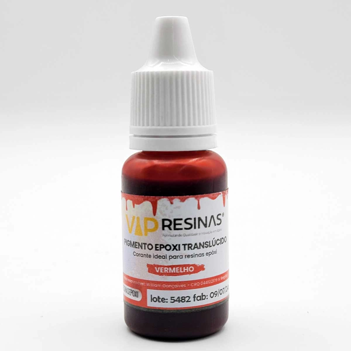 Pigmento Epóxi Para Resinas Translúcido 10g Vip Resinas Pigmento Epóxi Para Resinas Translúcido 10g Vip Resinas