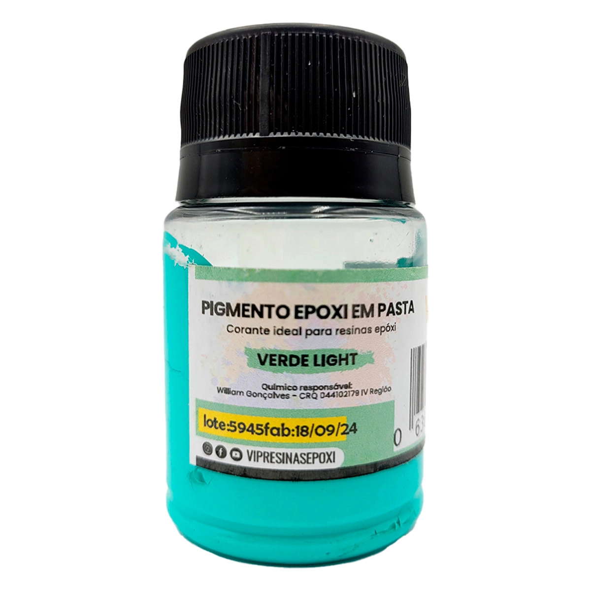 Kit 8 Pigmento Epóxi Em Pasta Cores Light 50g Vip Resinas