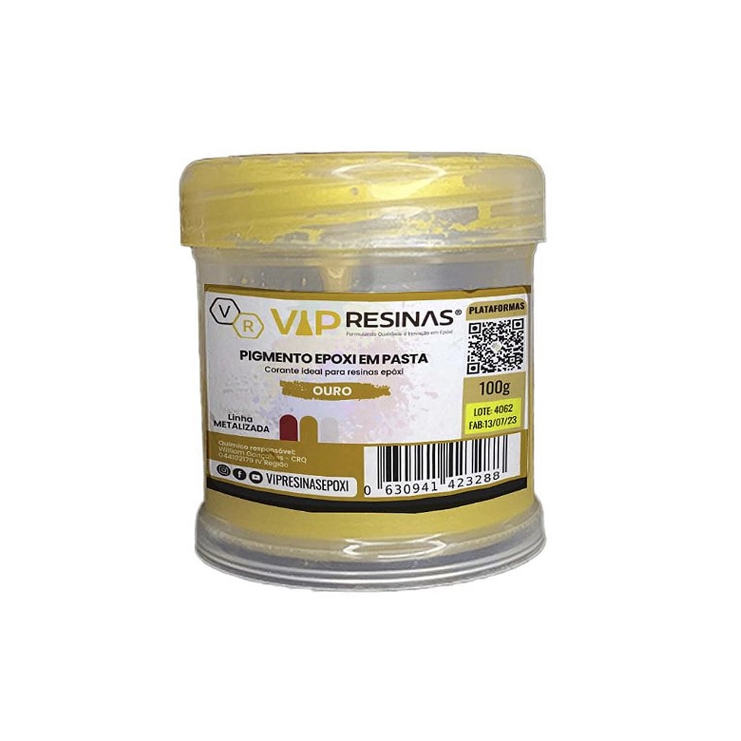 Pigmento Epóxi P/Resina Pasta 100g Cor Metalizada Vipresina Pigmento Epóxi P/Resina Pasta 100g Cor Metalizada Vipresina