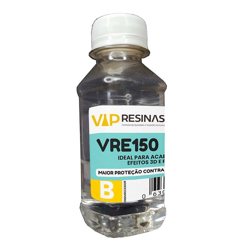 Resina Epóxi + Endurecedor UV VR150 150g Média Viscosidade Resina Epóxi + Endurecedor UV VR150 150g Média Viscosidade