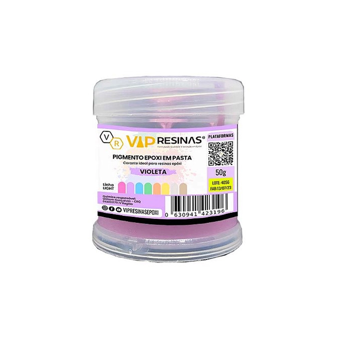 Pigmento Epóxi P/Resina Em Pasta 50g Cores Light Vipresinas