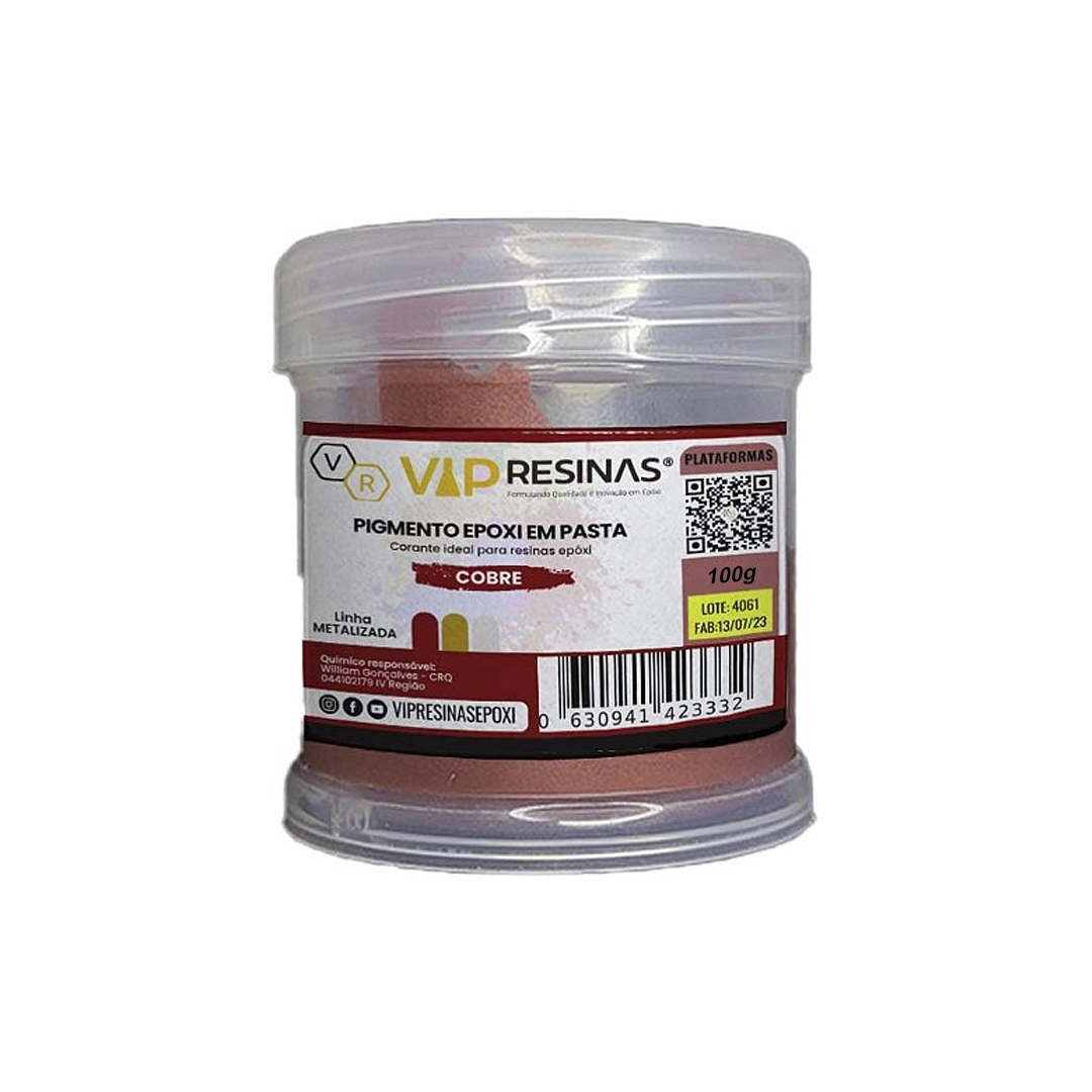 Pigmento Epóxi P/Resina Pasta 100g Cor Metalizada Vipresina Pigmento Epóxi P/Resina Pasta 100g Cor Metalizada Vipresina