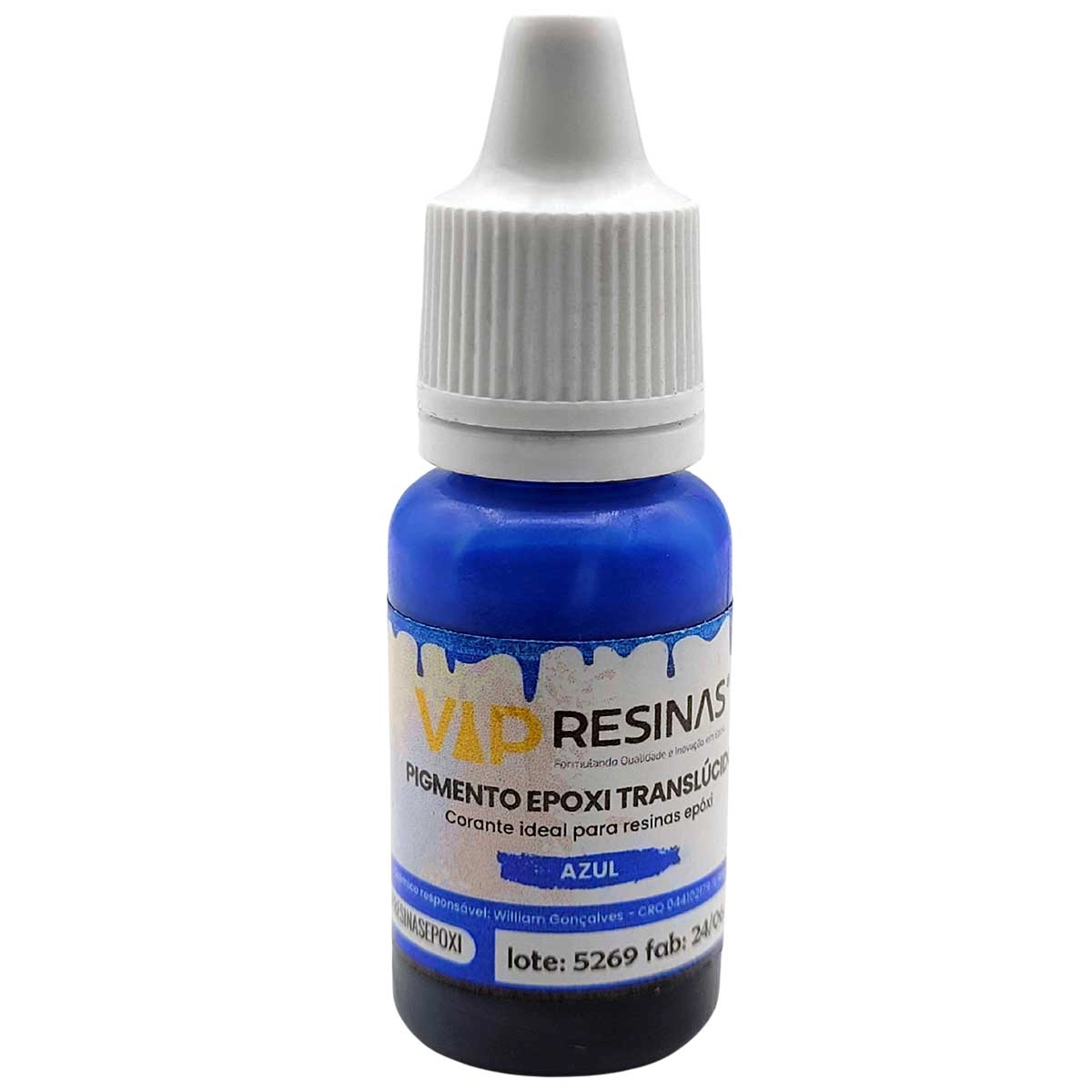 Pigmento Epóxi Para Resinas Translúcido 10g Vip Resinas Pigmento Epóxi Para Resinas Translúcido 10g Vip Resinas