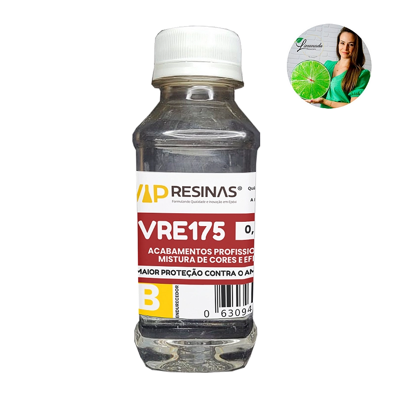 Resina Alta Viscosidade+ Endurecedor Uv VR175 150g VipResina Resina Alta Viscosidade+ Endurecedor Uv VR175 150g VipResina