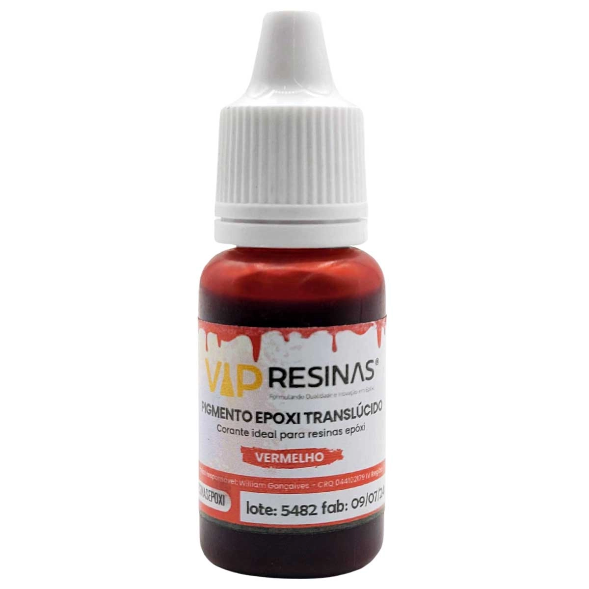 Pigmento Epóxi Para Resinas Translúcido 10g Vip Resinas Pigmento Epóxi Para Resinas Translúcido 10g Vip Resinas