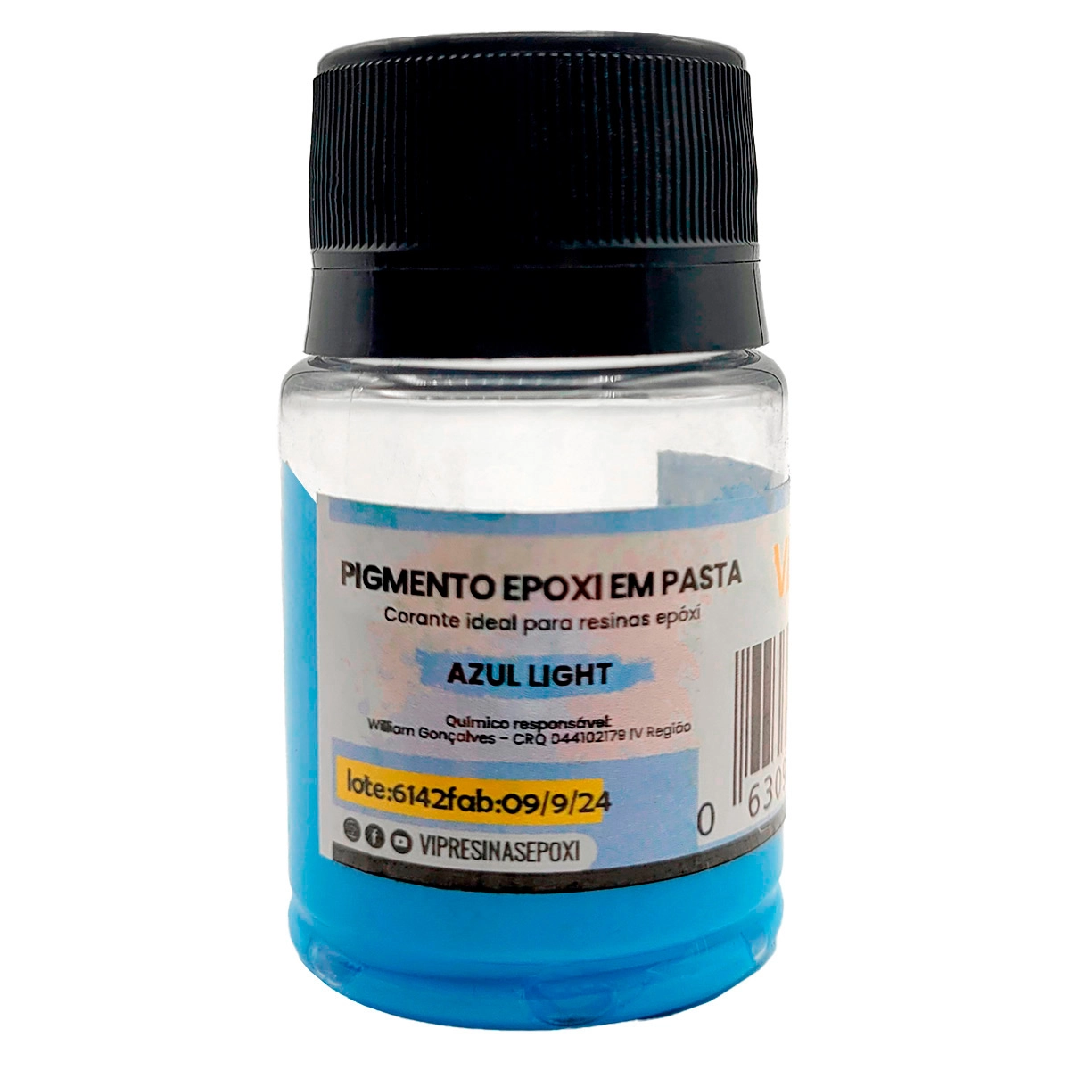 Kit 8 Pigmento Epóxi Em Pasta Cores Light 50g Vip Resinas