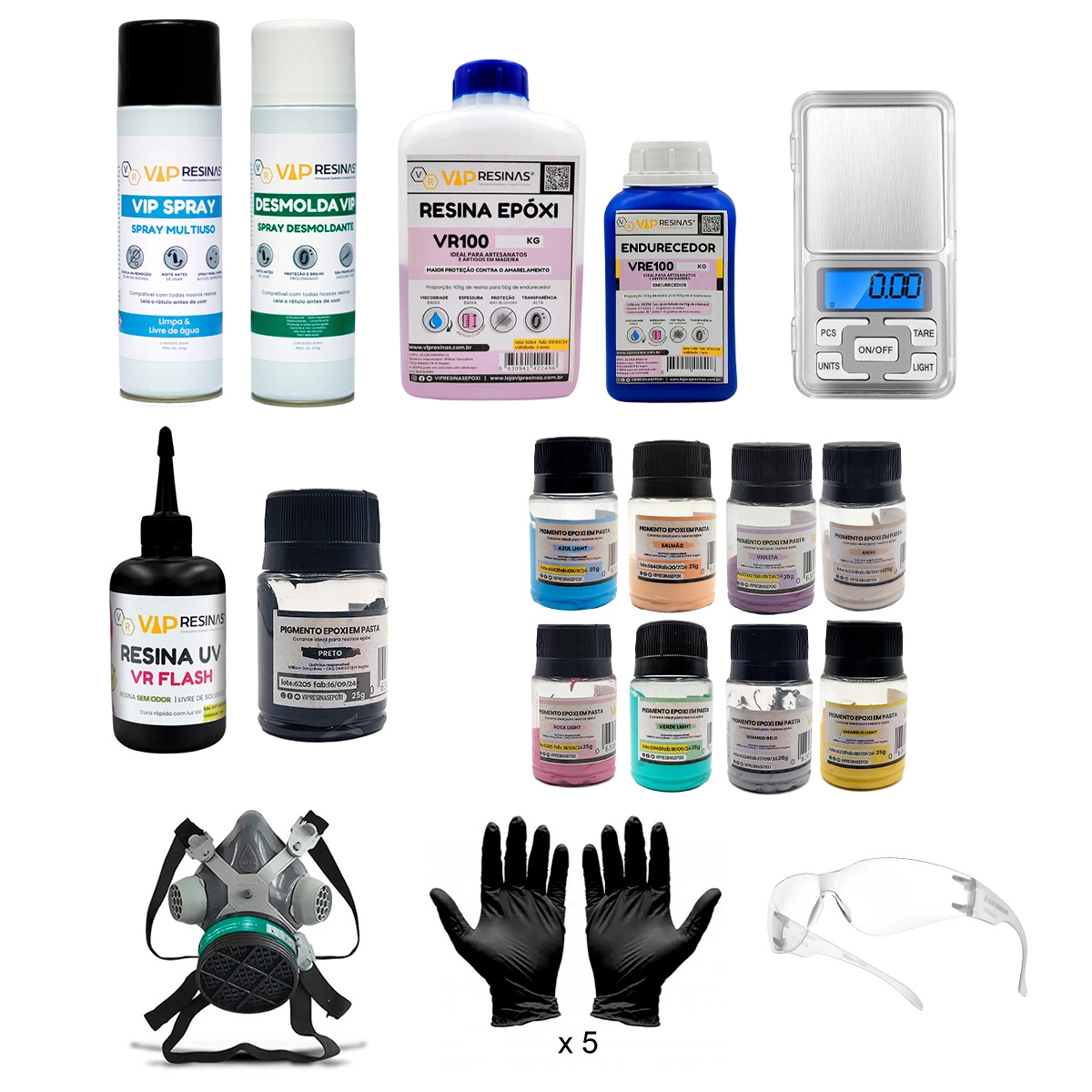 KIT 12 - Kit Iniciante Mary | @atelie_arteresinaa (Vip Resinas)