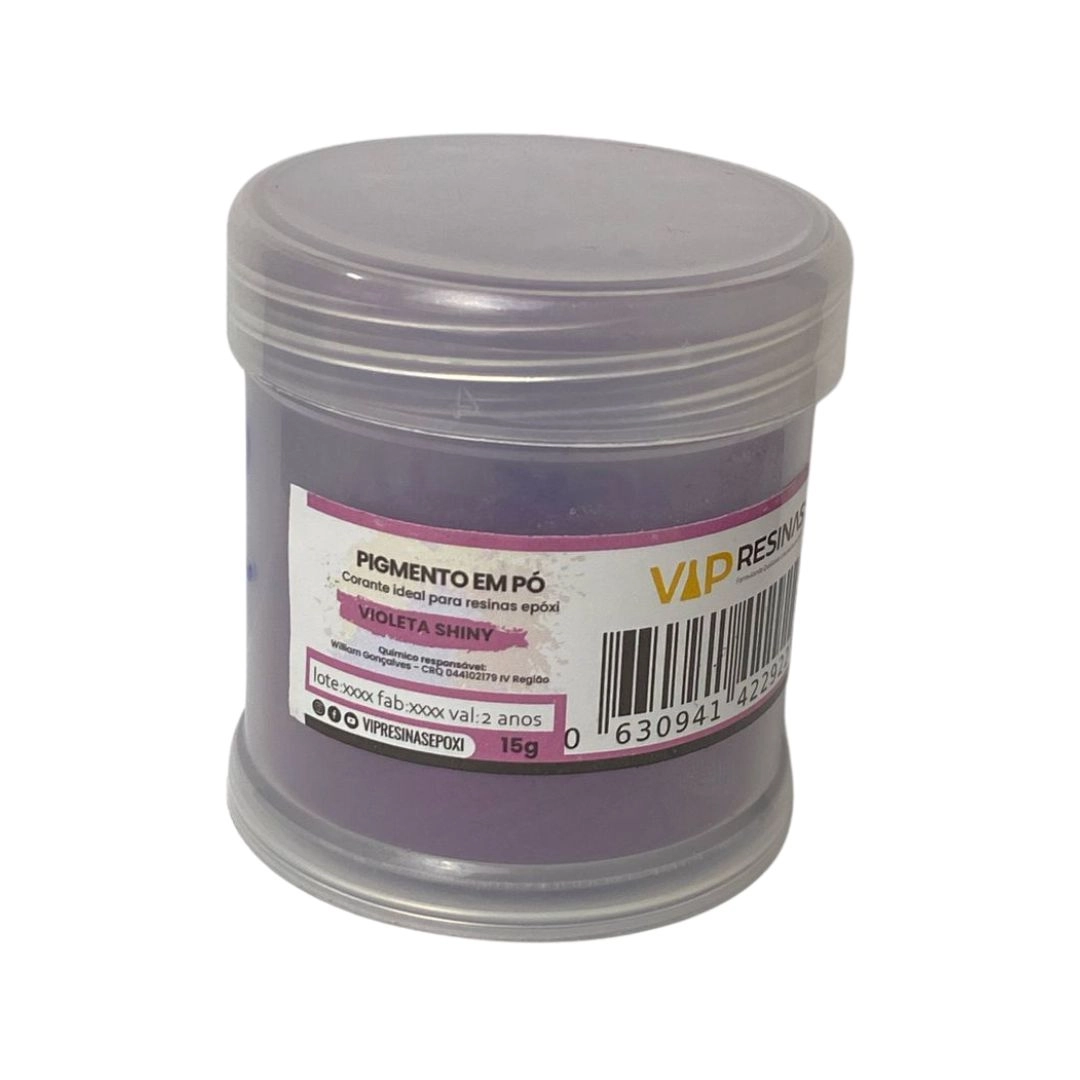 Pigmento Epóxi P/Resina Em Pó 15g Cores Shiny Vip Resinas