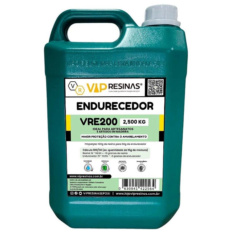 Resina Epóxi + Endurecedor VR200 UV 7,5kg Média Espessura Resina Epóxi + Endurecedor VR200 UV 7,5kg Média Espessura