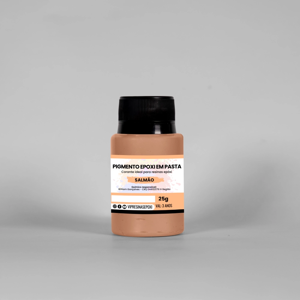 Kit 8 Pigmento Epóxi Em Pasta Cores Light 25g Vip Resinas