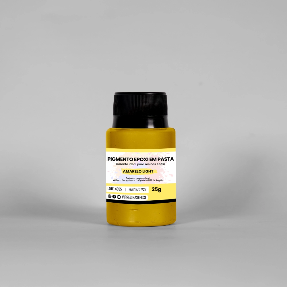 Kit 8 Pigmento Epóxi Em Pasta Cores Light 25g Vip Resinas