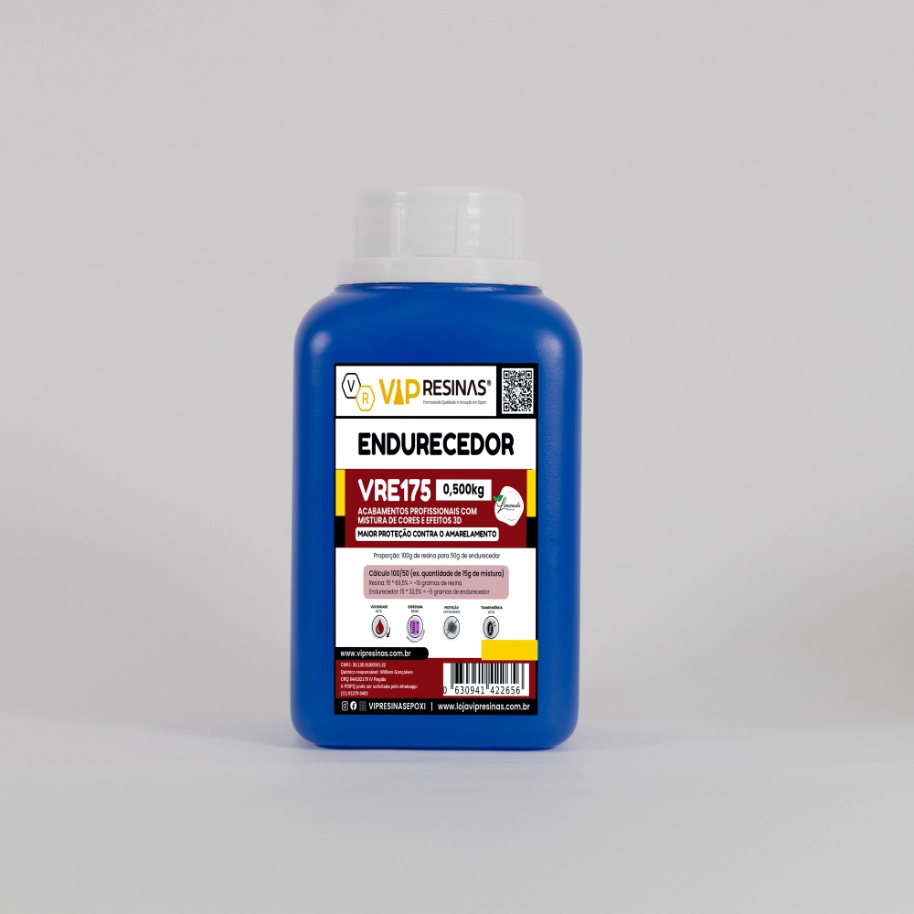 Resina Alta Viscosidade Endurecedor Uv VR175 1,5kg VipResina Resina Alta Viscosidade Endurecedor Uv VR175 1,5kg VipResina
