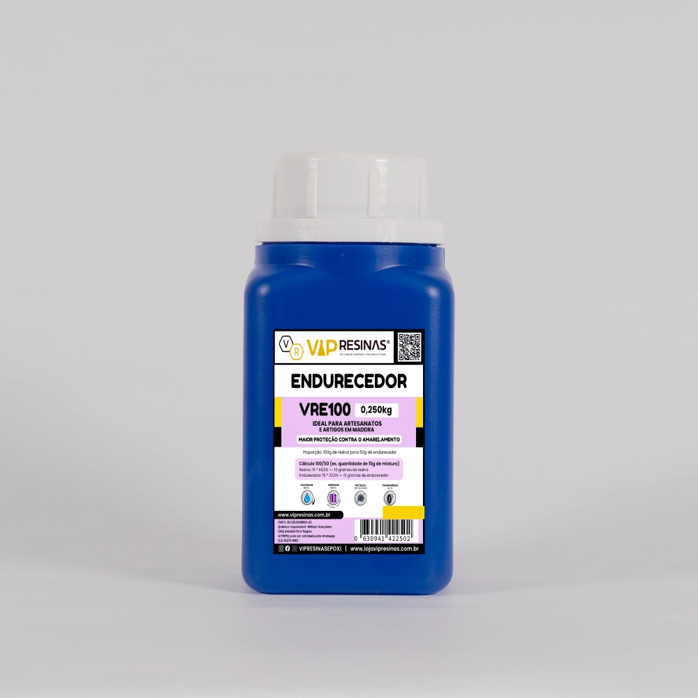 Resina Epóxi + Endurecedor VR100 UV 0,750kg Baixa Espessura Resina Epóxi + Endurecedor VR100 UV 0,750kg Baixa Espessura