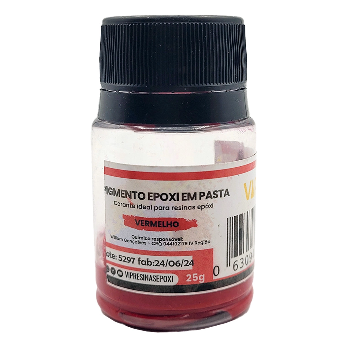 Kit 5 Cores Pigmentos Epóxi Essenciais Em Pasta P/Resinas