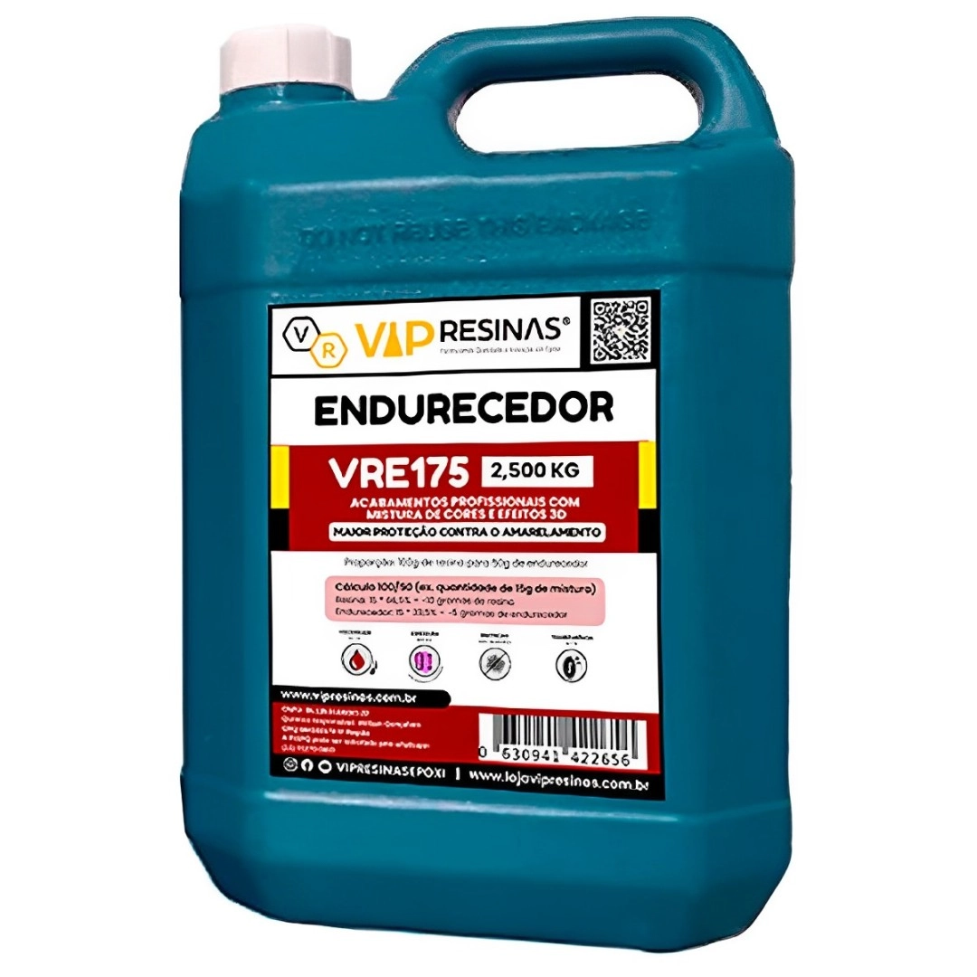 Resina Alta Viscosidade Endurecedor UV VR175 7,5kg VipResina Resina Alta Viscosidade Endurecedor UV VR175 7,5kg VipResina