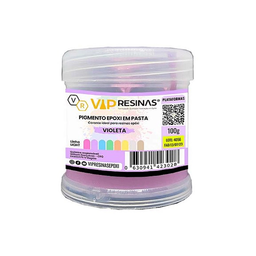Pigmento Epóxi P/Resina Em Pasta 100g Cores Light Vipresinas Pigmento Epóxi P/Resina Em Pasta 100g Cores Light Vipresinas