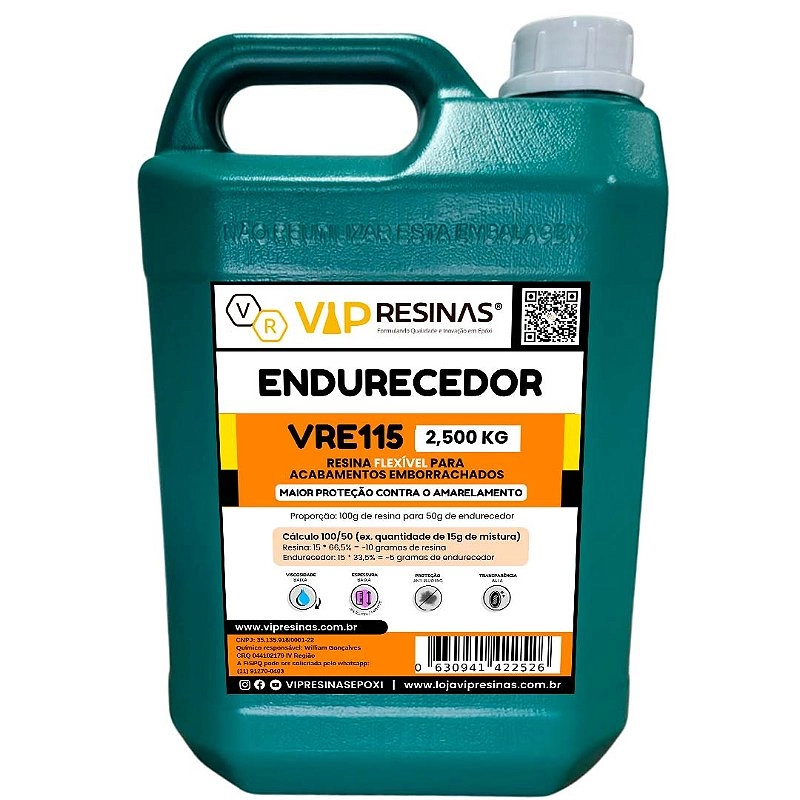Resina Flexível + Endurecedor Uv Vrflex 115 7,5kg VipResinas Resina Flexível + Endurecedor Uv Vrflex 115 7,5kg VipResinas