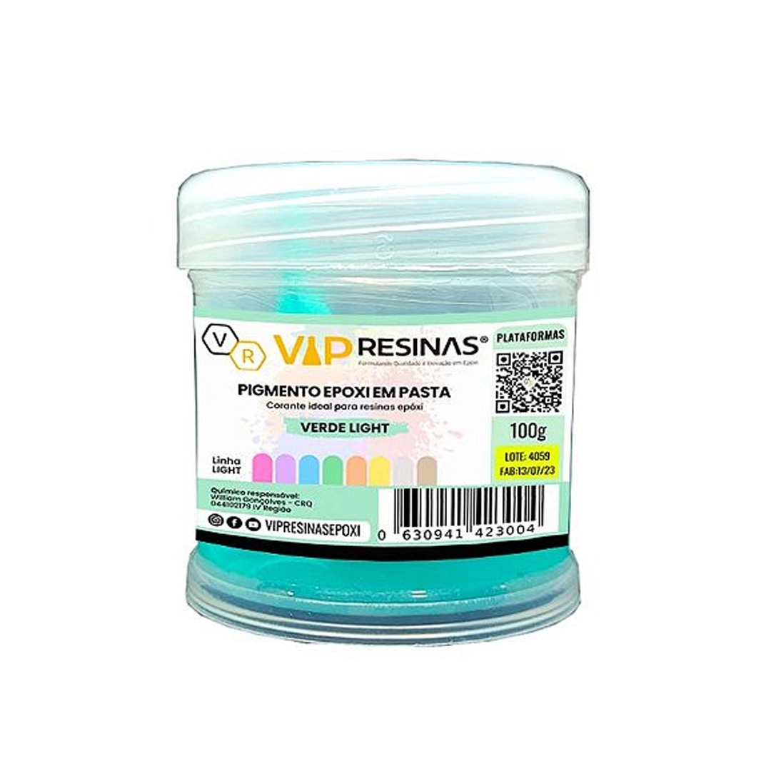 Pigmento Epóxi P/Resina Em Pasta 100g Cores Light Vipresinas Pigmento Epóxi P/Resina Em Pasta 100g Cores Light Vipresinas