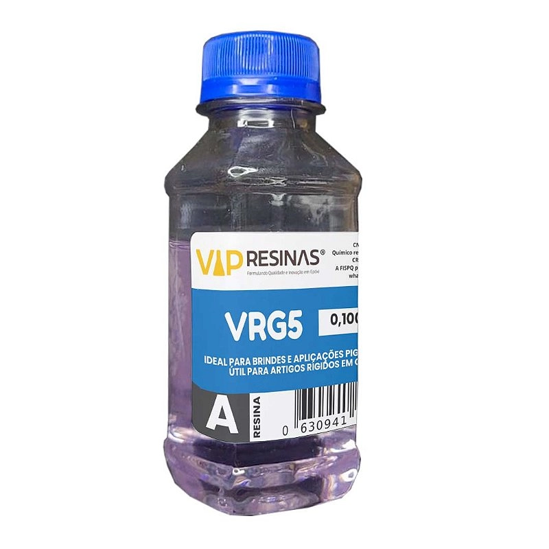 Resina Epóxi Rígida + Endurecedor VRG5 145g Baixa Espessura Resina Epóxi Rígida + Endurecedor VRG5 145g Baixa Espessura