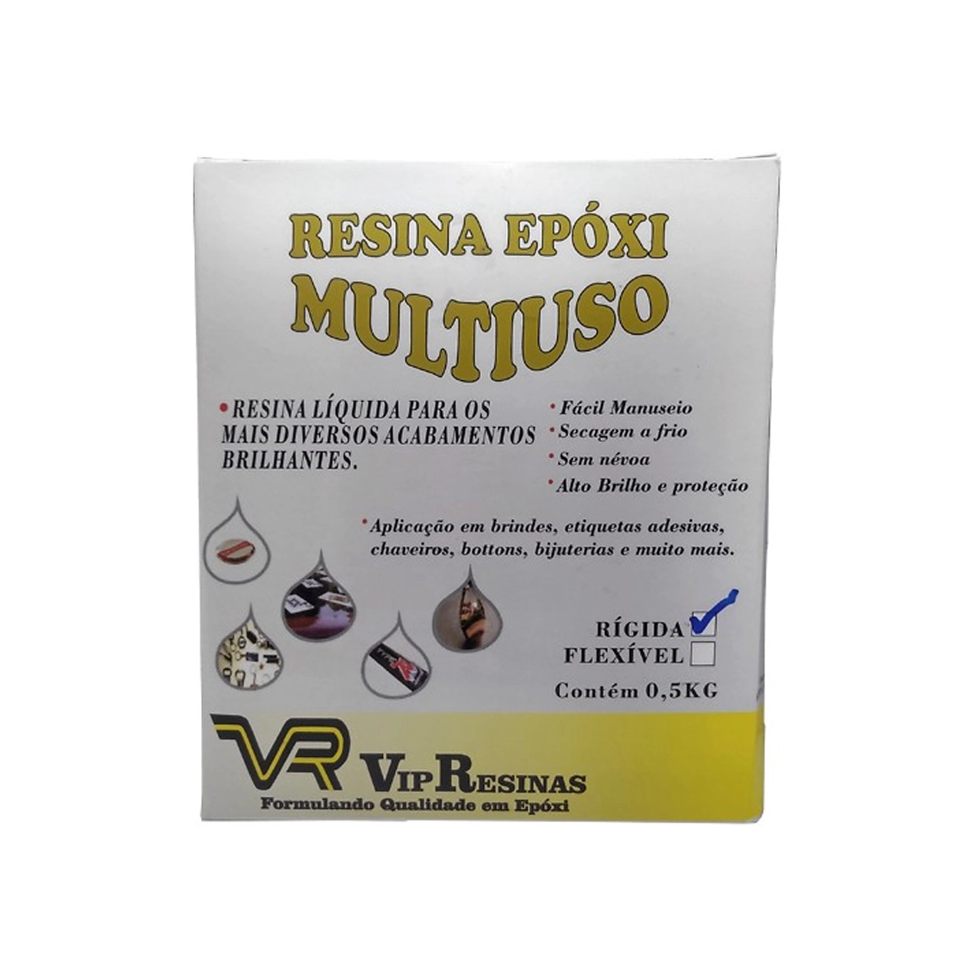 Resina Epóxi Rígida + Endurecedor VRG5 500g Baixa Espessura Resina Epóxi Rígida + Endurecedor VRG5 500g Baixa Espessura