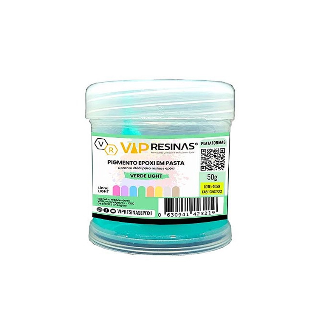 Pigmento Epóxi P/Resina Em Pasta 50g Cores Light Vipresinas