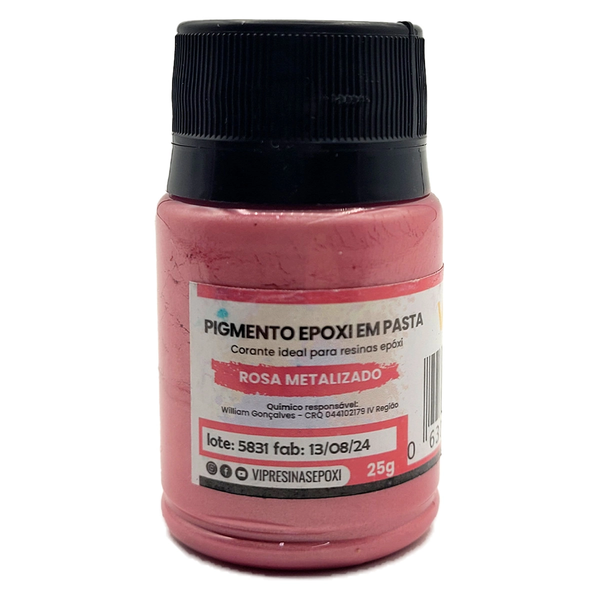 Kit 8 Pigmento Epóxi Pasta Metalizadas Coloridas Resina 25g Kit 8 Pigmento Epóxi Pasta Metalizadas Coloridas Resina 25g