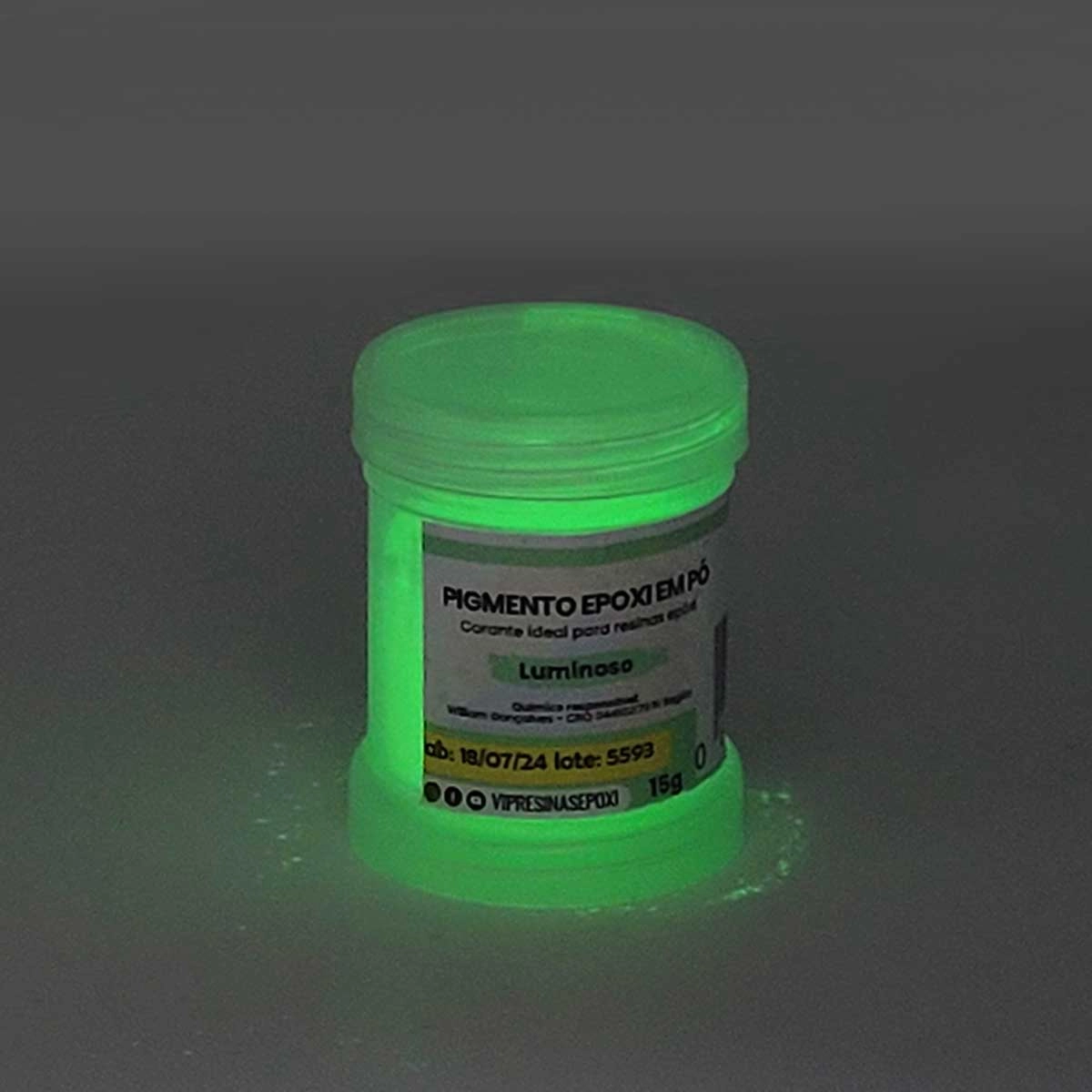 Pigmento Epóxi Em P/Resina Pó Luminoso Verde Vip Resinas Pigmento Epóxi Em P/Resina Pó Luminoso Verde Vip Resinas