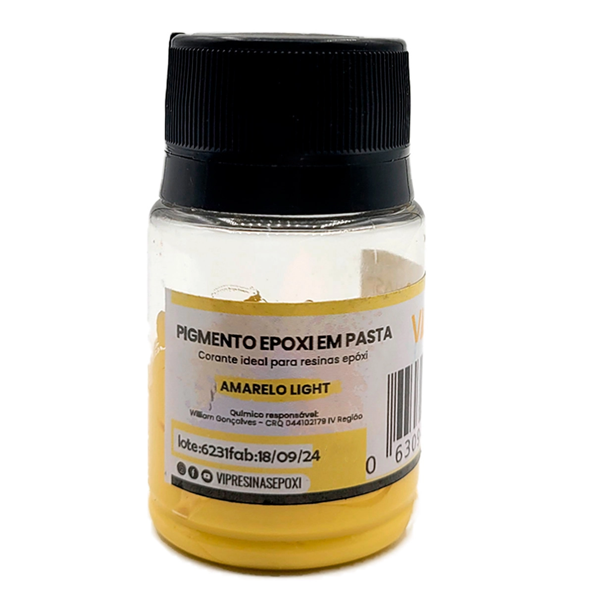 Kit 8 Pigmento Epóxi Em Pasta Cores Light 100g Vip Resinas