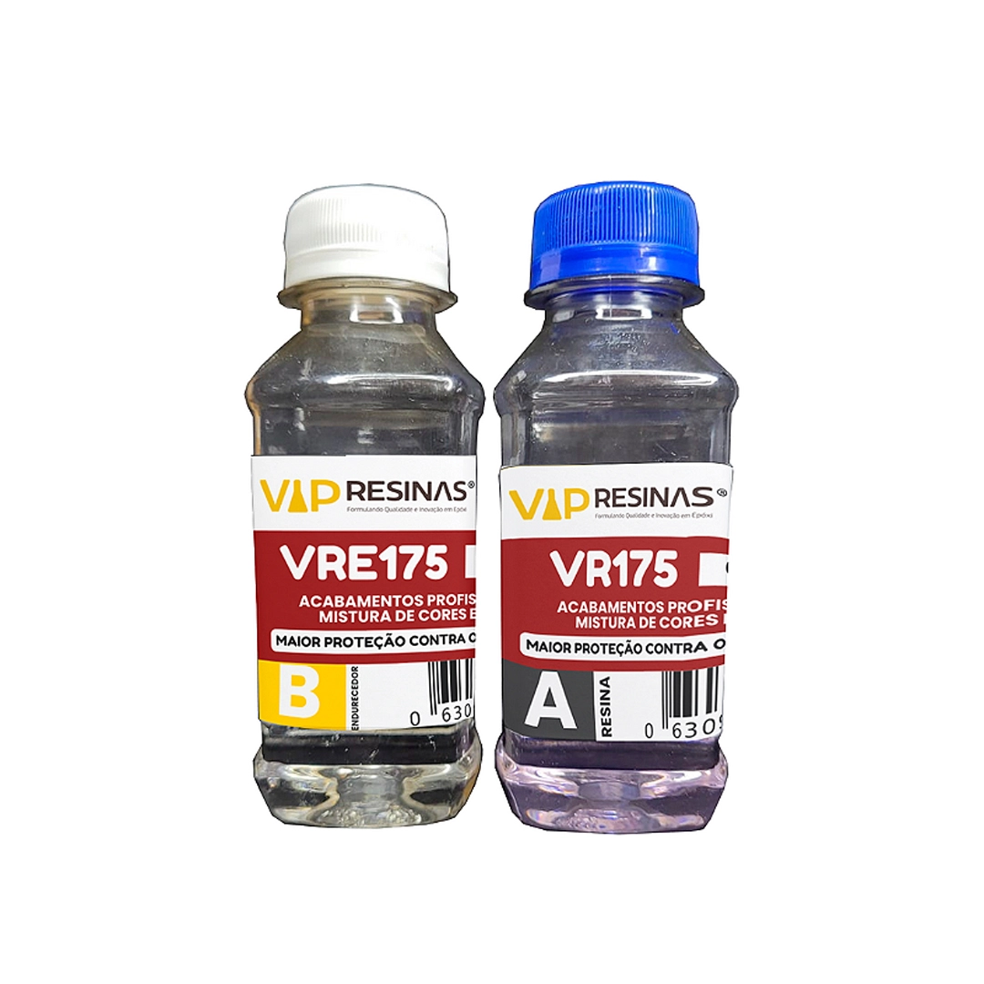 Resina Alta Viscosidade+ Endurecedor Uv VR175 150g VipResina Resina Alta Viscosidade+ Endurecedor Uv VR175 150g VipResina