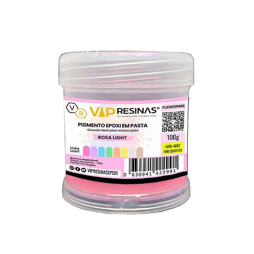 Pigmento Epóxi P/Resina Em Pasta 100g Cores Light Vipresinas Pigmento Epóxi P/Resina Em Pasta 100g Cores Light Vipresinas