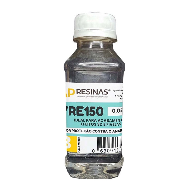 Resina Epóxi + Endurecedor UV VR150 150g Média Viscosidade Resina Epóxi + Endurecedor UV VR150 150g Média Viscosidade