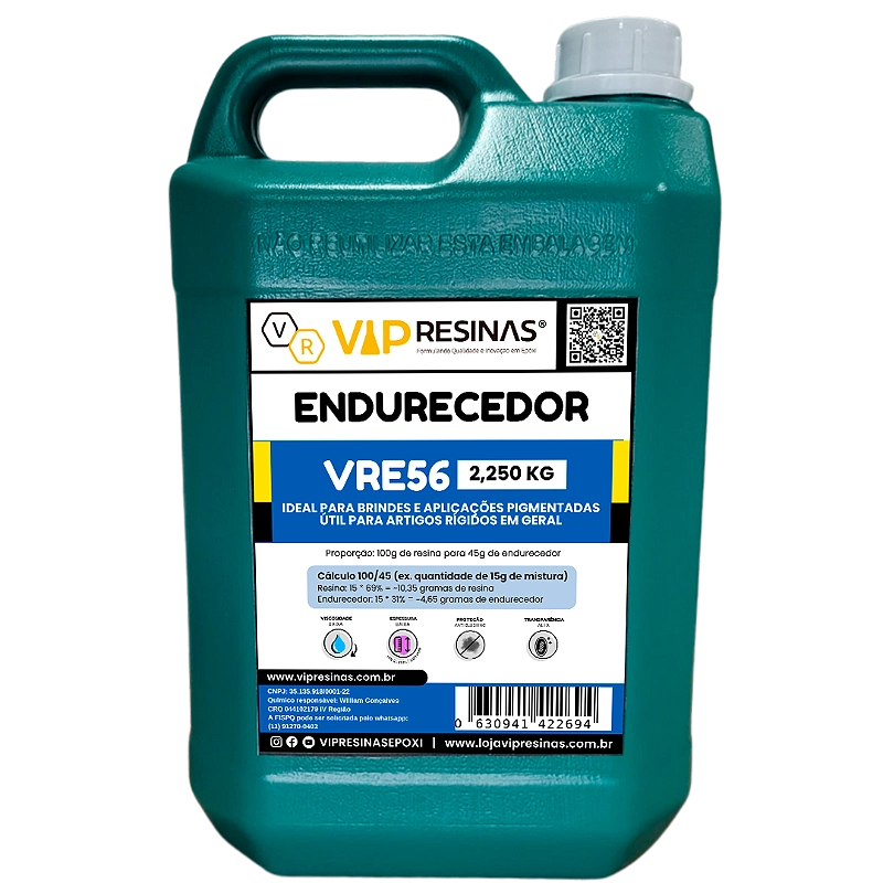 Resina Epóxi Rígida+ Endurecedor VRG5 7,25kg Baixa Espessura Resina Epóxi Rígida+ Endurecedor VRG5 7,25kg Baixa Espessura