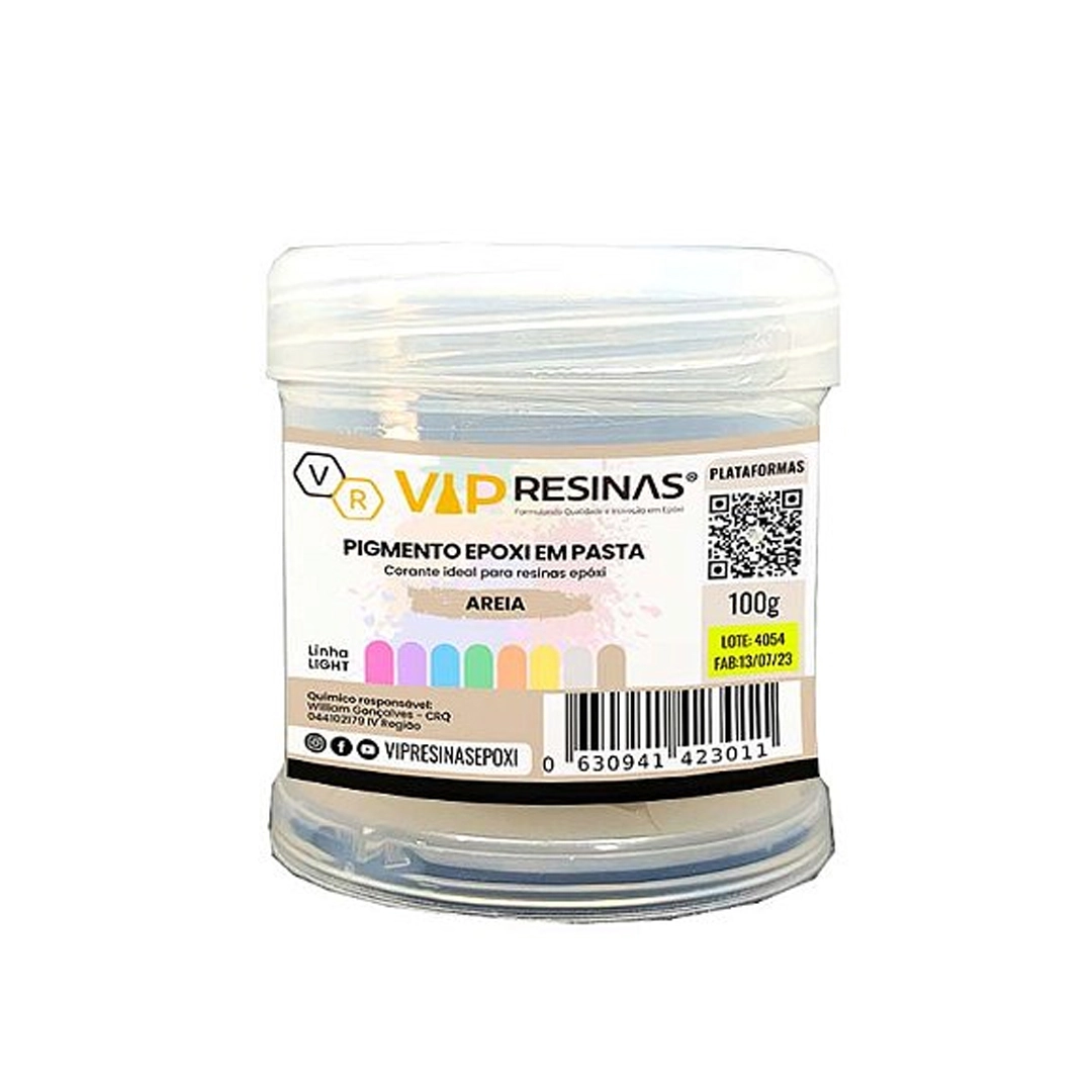 Pigmento Epóxi P/Resina Em Pasta 100g Cores Light Vipresinas Pigmento Epóxi P/Resina Em Pasta 100g Cores Light Vipresinas