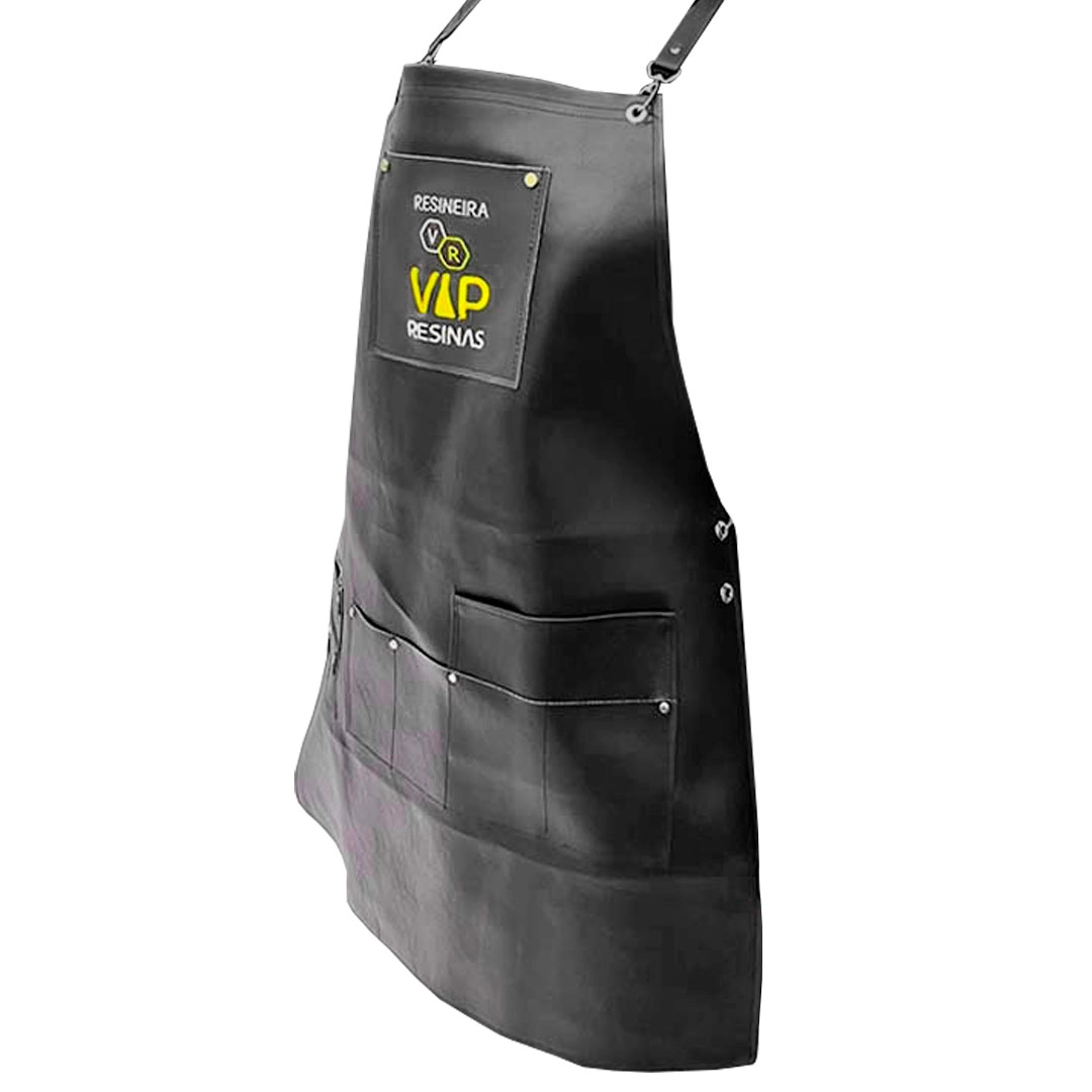 Avental Couro Sintético Profissional Resistente Resina