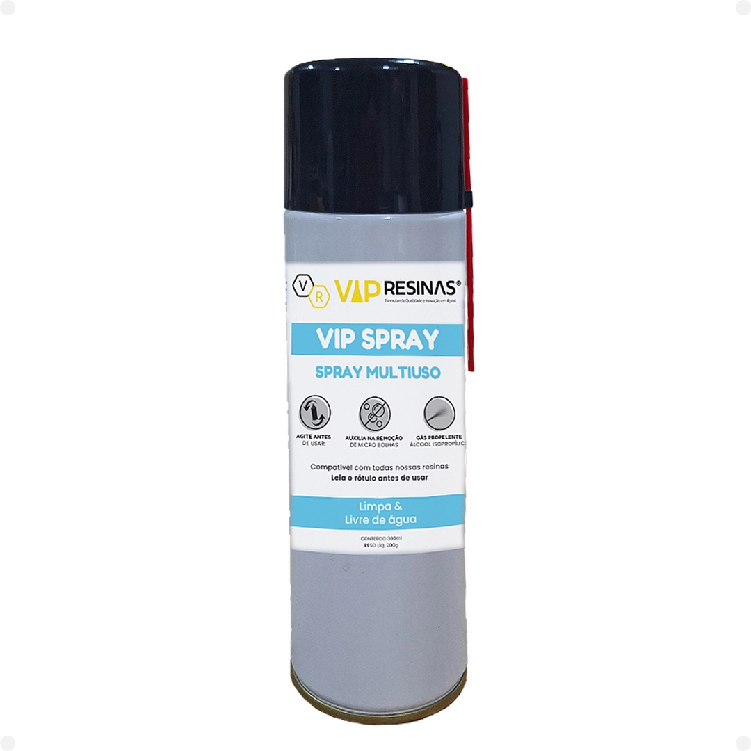 Spray Multiuso A Base De Álcool P/ Resina 200g Vip Resinas Spray Multiuso A Base De Álcool P/ Resina 200g Vip Resinas