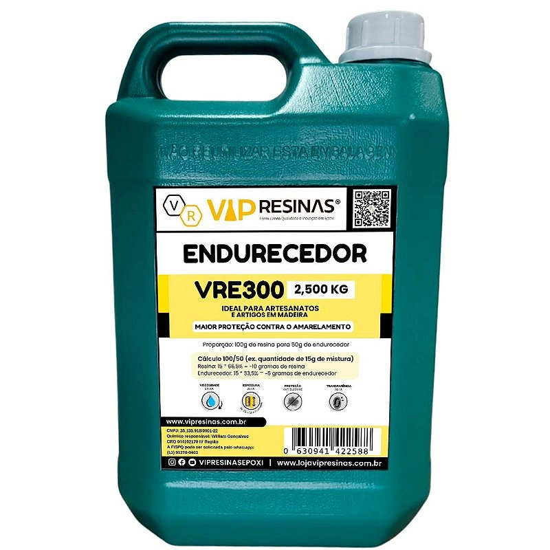 Resina Epóxi + Endurecedor VR300 UV 7,5kg Alta Espessura Resina Epóxi + Endurecedor VR300 UV 7,5kg Alta Espessura