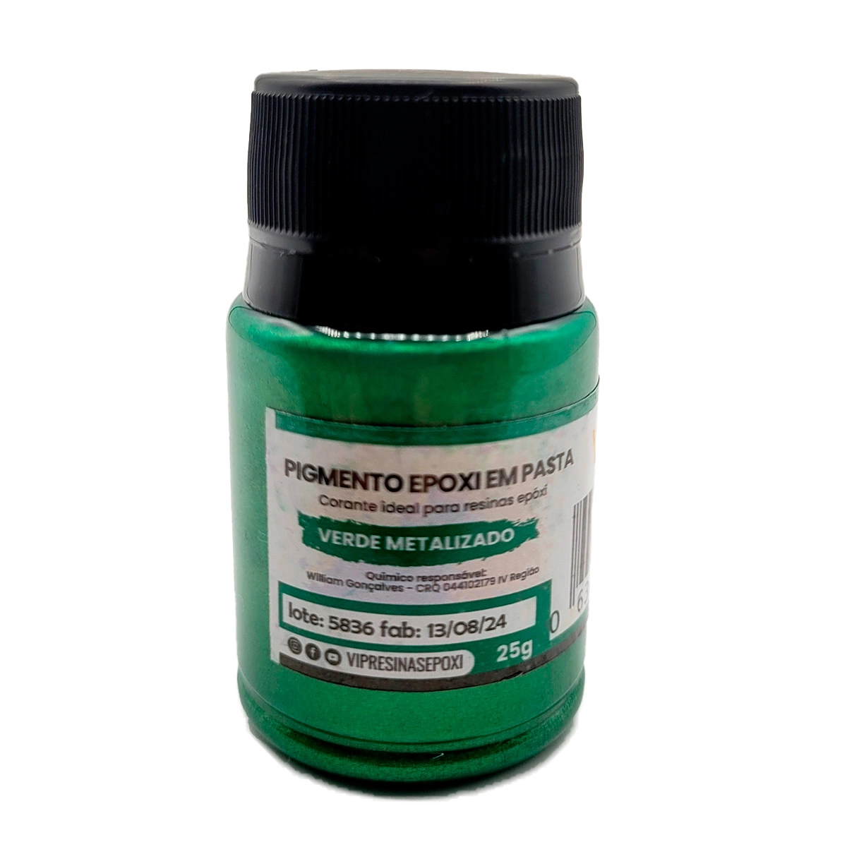 Kit 8 Pigmento Epóxi Pasta Metalizadas Coloridas Resina 25g Kit 8 Pigmento Epóxi Pasta Metalizadas Coloridas Resina 25g