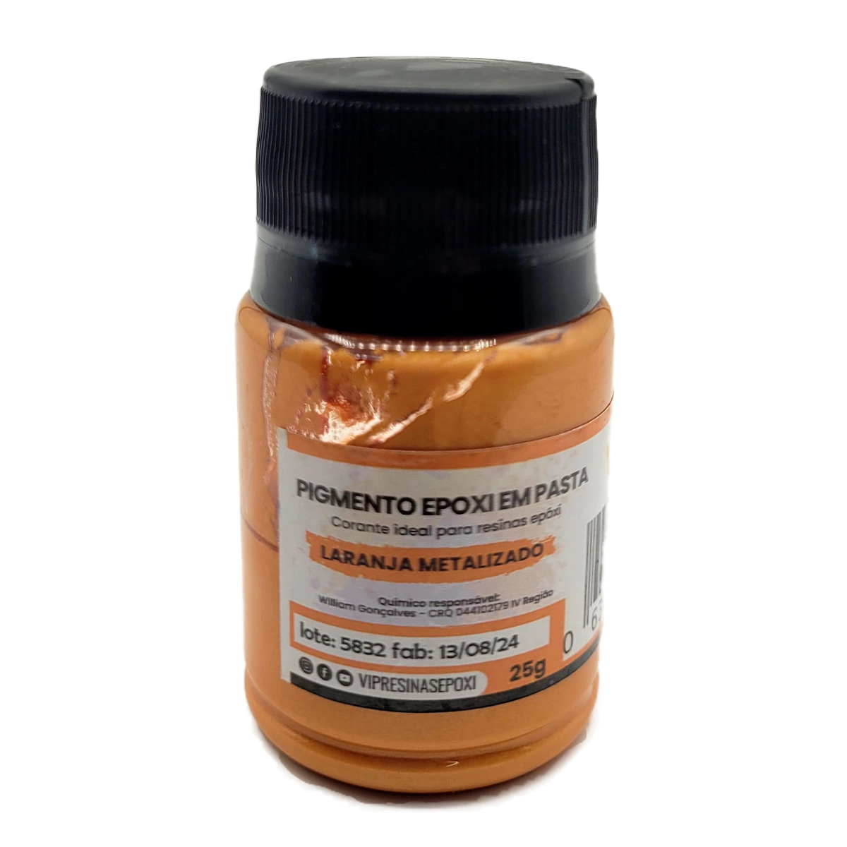 Kit 8 Pigmento Epóxi Pasta Metalizadas Coloridas Resina 25g Kit 8 Pigmento Epóxi Pasta Metalizadas Coloridas Resina 25g