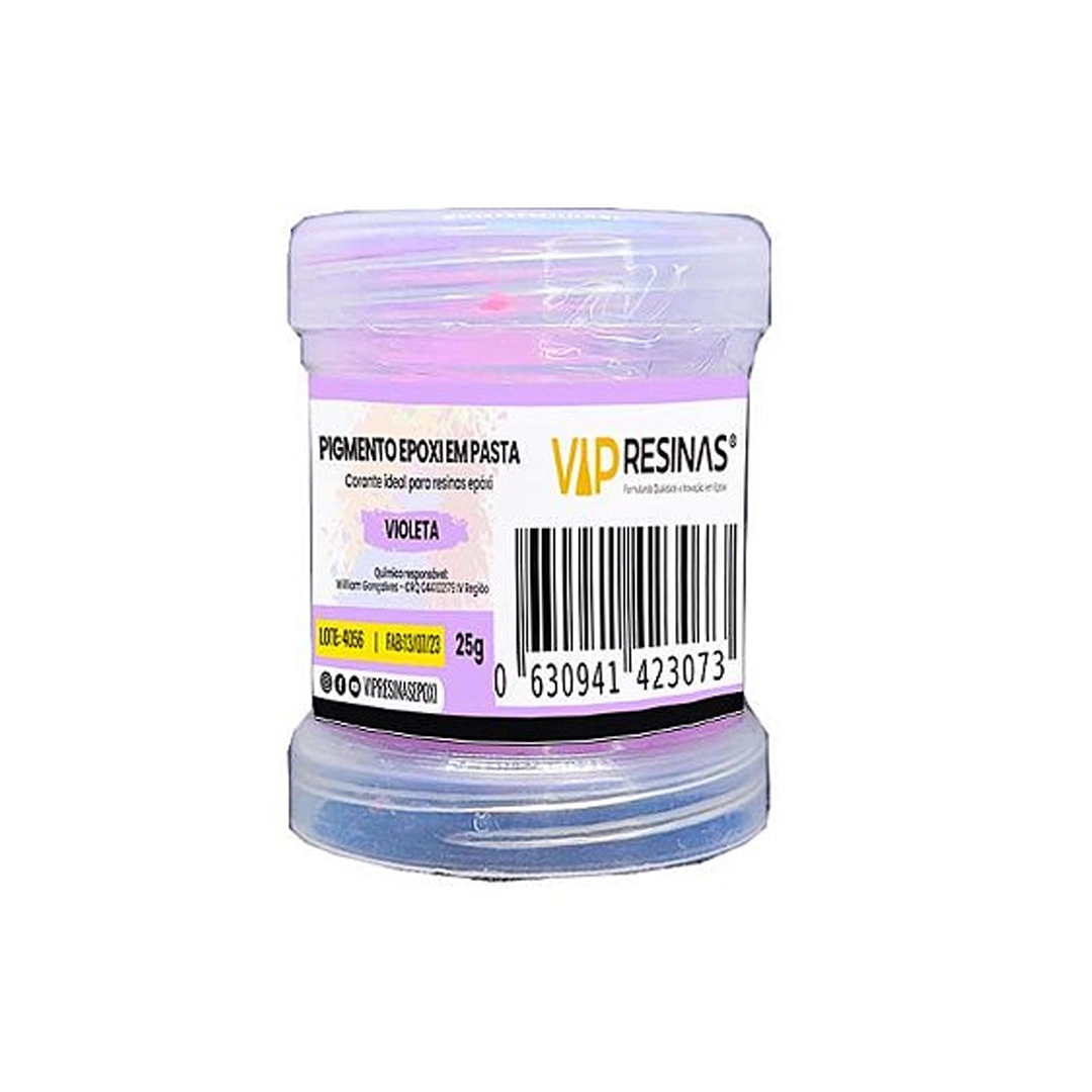 Pigmento Epóxi P/Resina Em Pasta 25g Cores Light Vip resinas