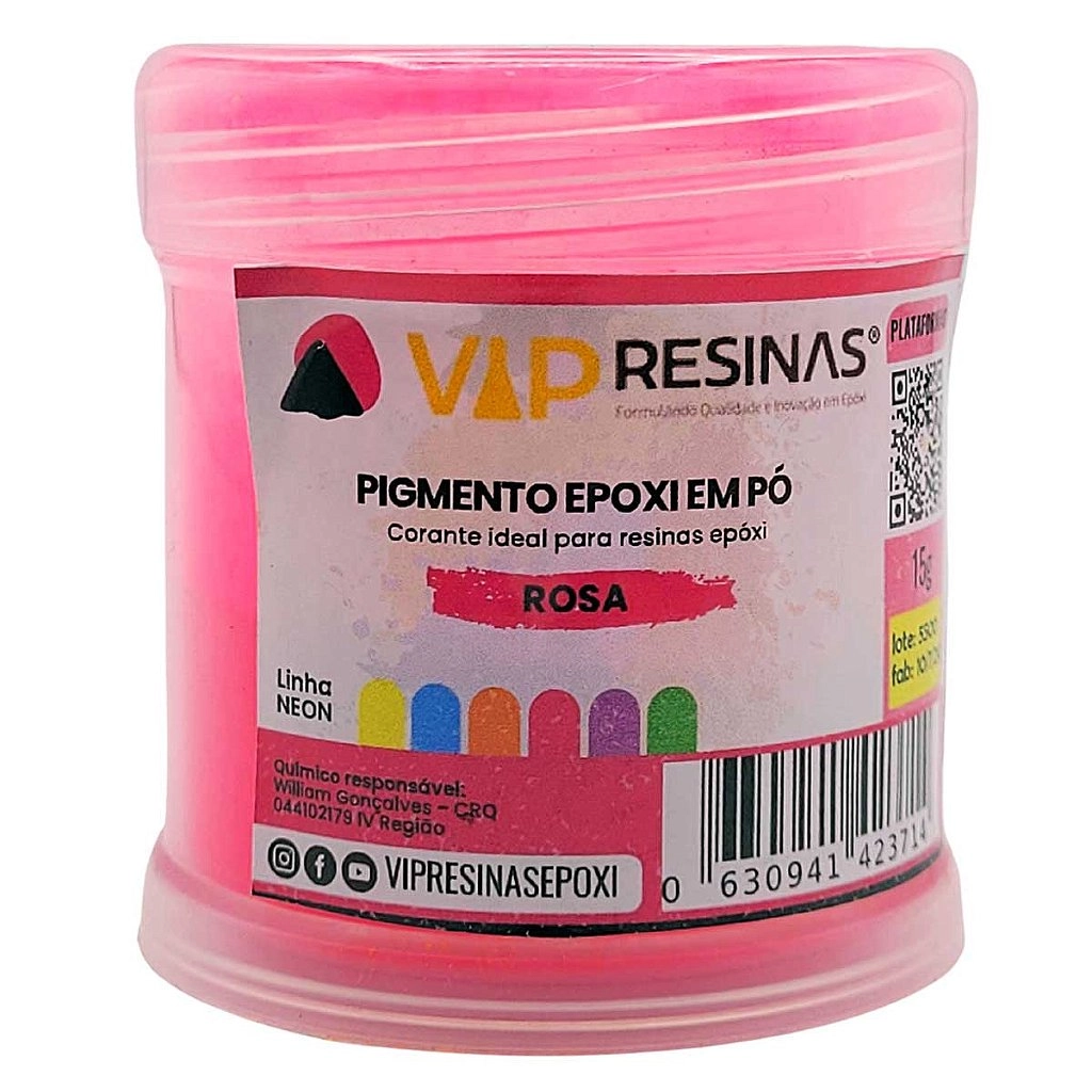 Pigmento Epóxi em Pó – Cores Neón: Kit Completo 6 Cores 15g Pigmento Epóxi em Pó – Cores Neón: Kit Completo 6 Cores 15g