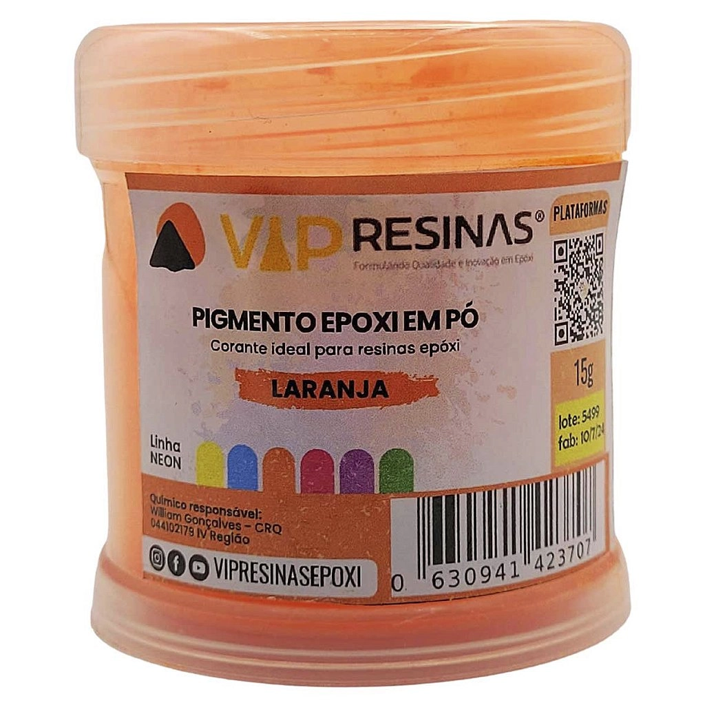 Pigmento Epóxi em Pó – Cores Neón: Kit Completo 6 Cores 15g Pigmento Epóxi em Pó – Cores Neón: Kit Completo 6 Cores 15g