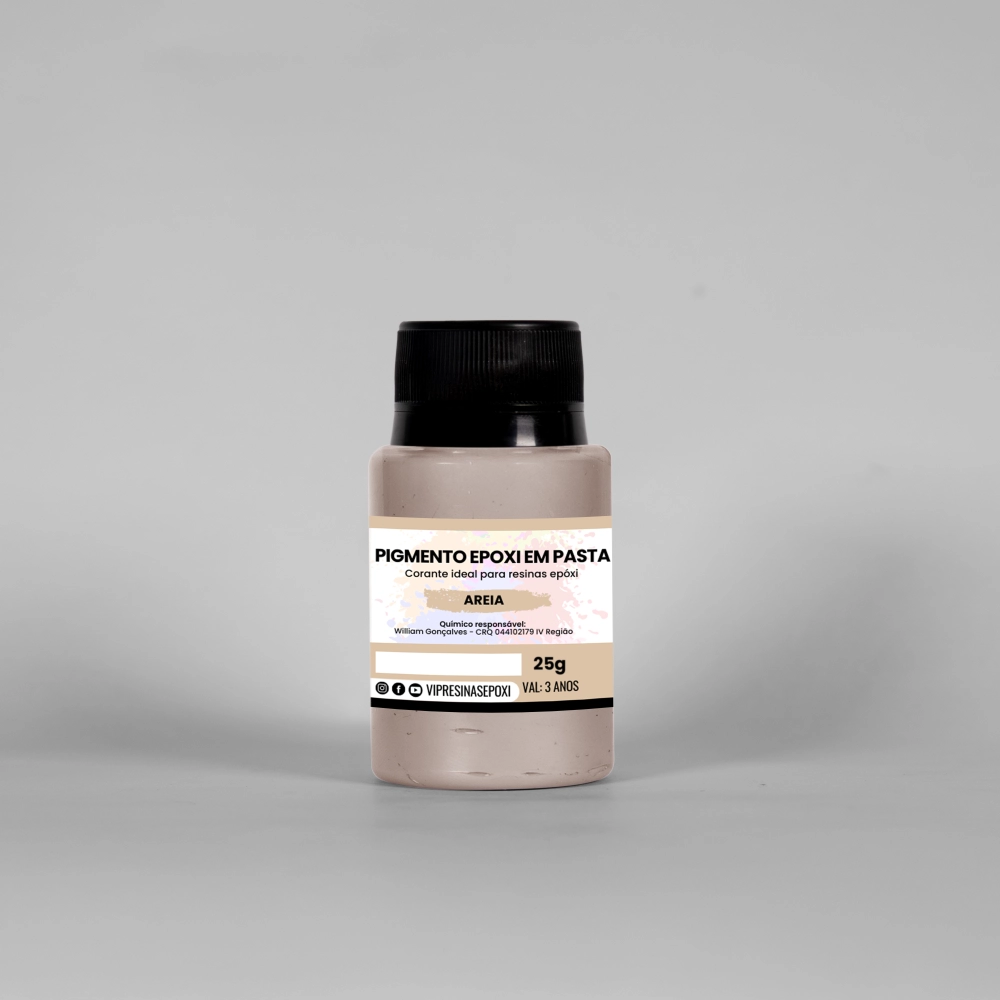 Kit 8 Pigmento Epóxi Em Pasta Cores Light 25g Vip Resinas